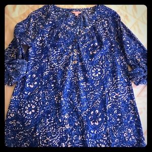 Lilly Pulitzer Silk Top (3/4 sleeve)
